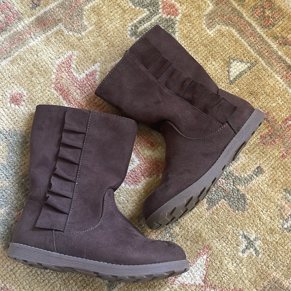 Cat&Jack Girls Boots with Ruffle Sz.12